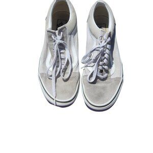 Vans Old Skool White & Suede Sneakers Size 9 Mens / 10.5 Womens